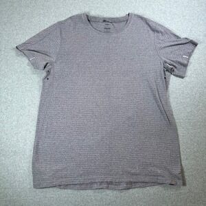 Nike Yoga‎ Dri-FIT T-Shirt Breathe Athletic Top Vents Gray Mens Size XS